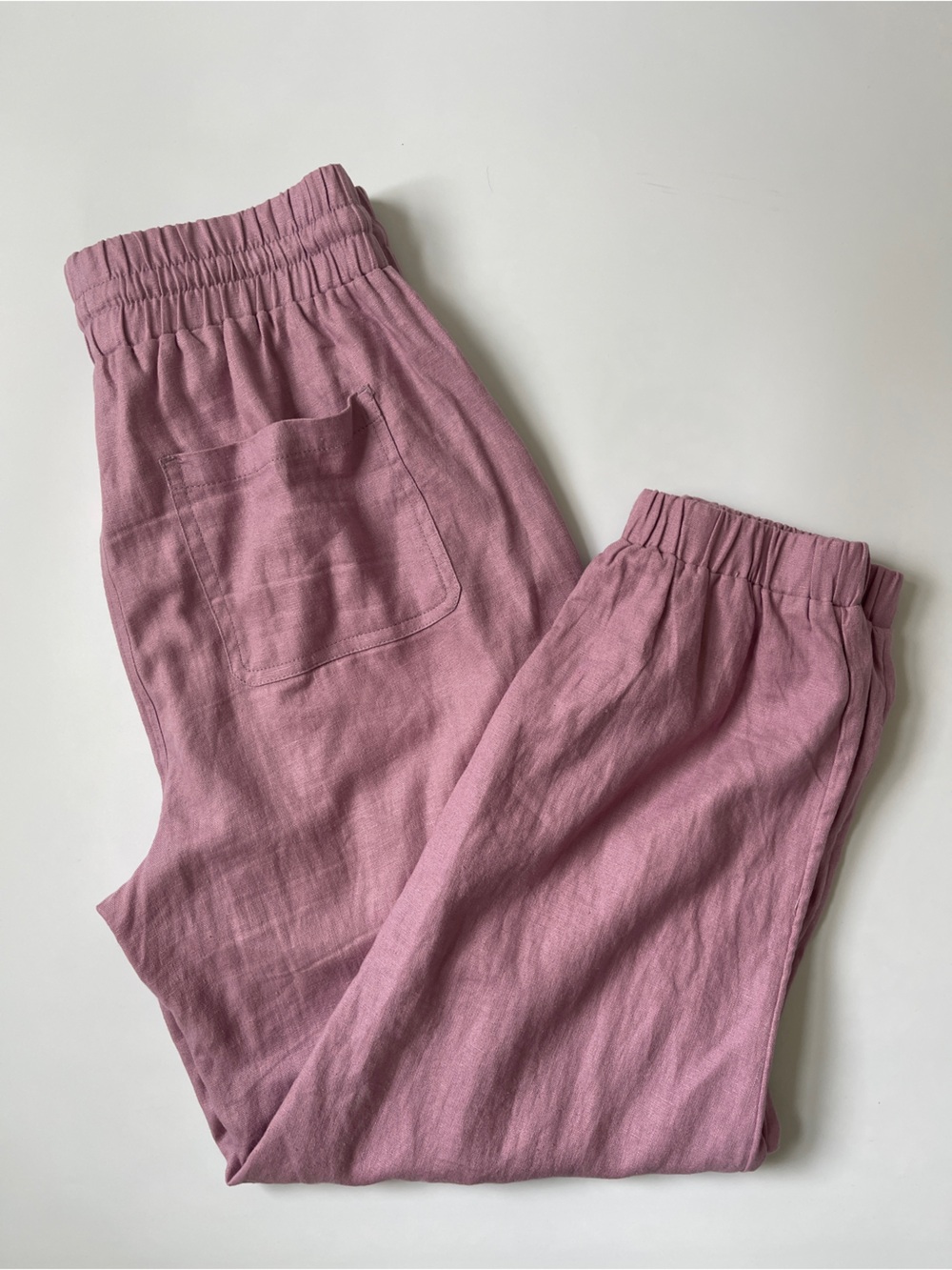 Loft Rose Pink Lounge Pants Linen Blend Size S